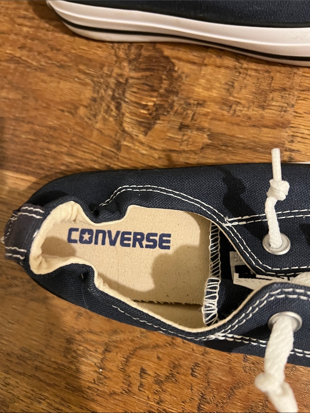 Converse All Star Low Top Sneakers - Blue  & White - Picture 4 of 8